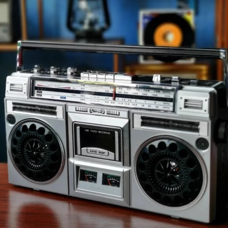 Retro Bluetooth Stereo Tape Recorder, Dual Channel, Retro Cassette, Old Man Radio