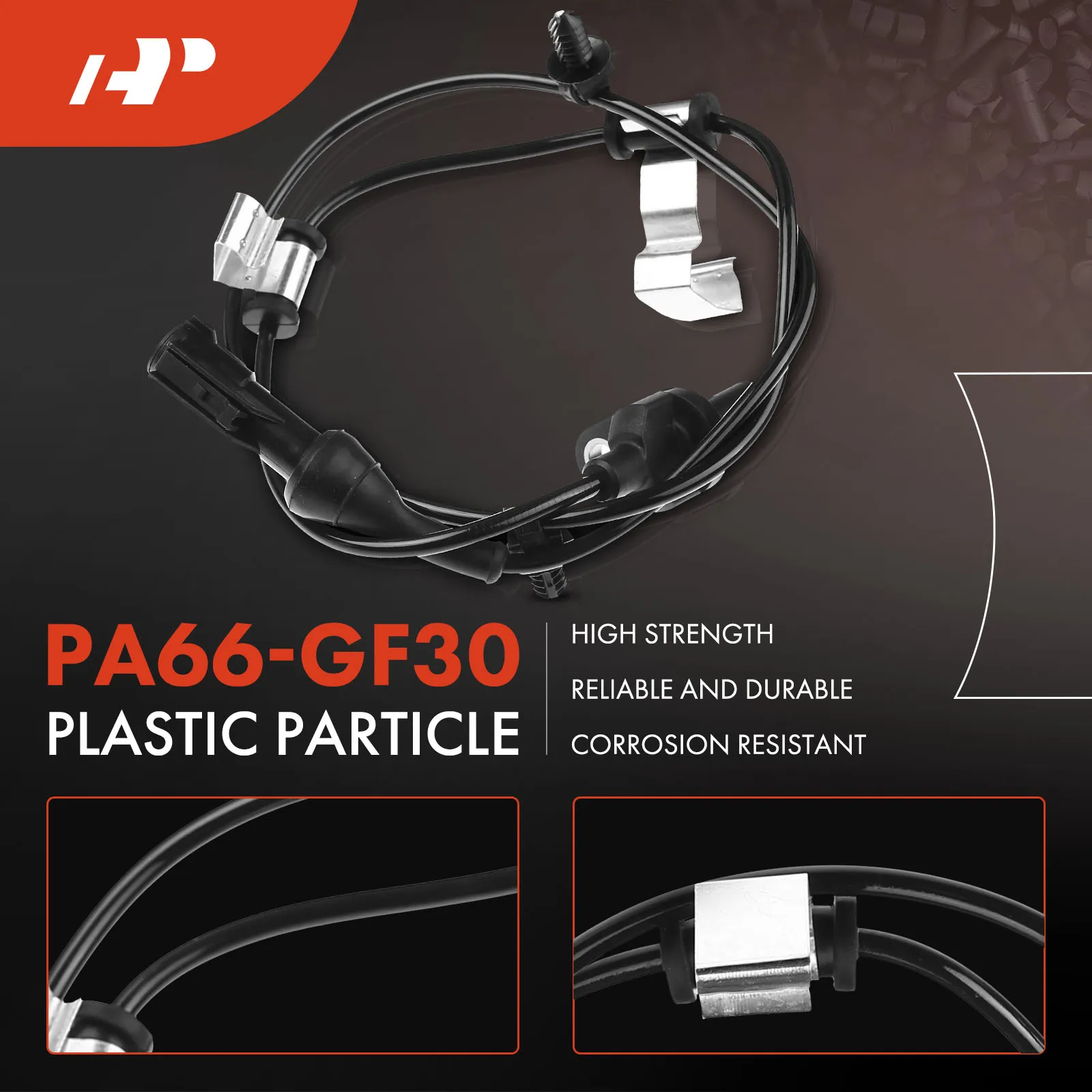 A-Premium Rear Passenger Side ABS Wheel Speed Sensor for Ford Edge 2007-2010 Lincoln MKX 2007-2010 3