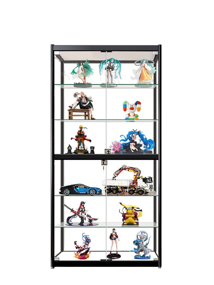 

Glass display cabinet Figure model Storage Product sample display Cosmetics display rack Wine cabinet Dust-proof