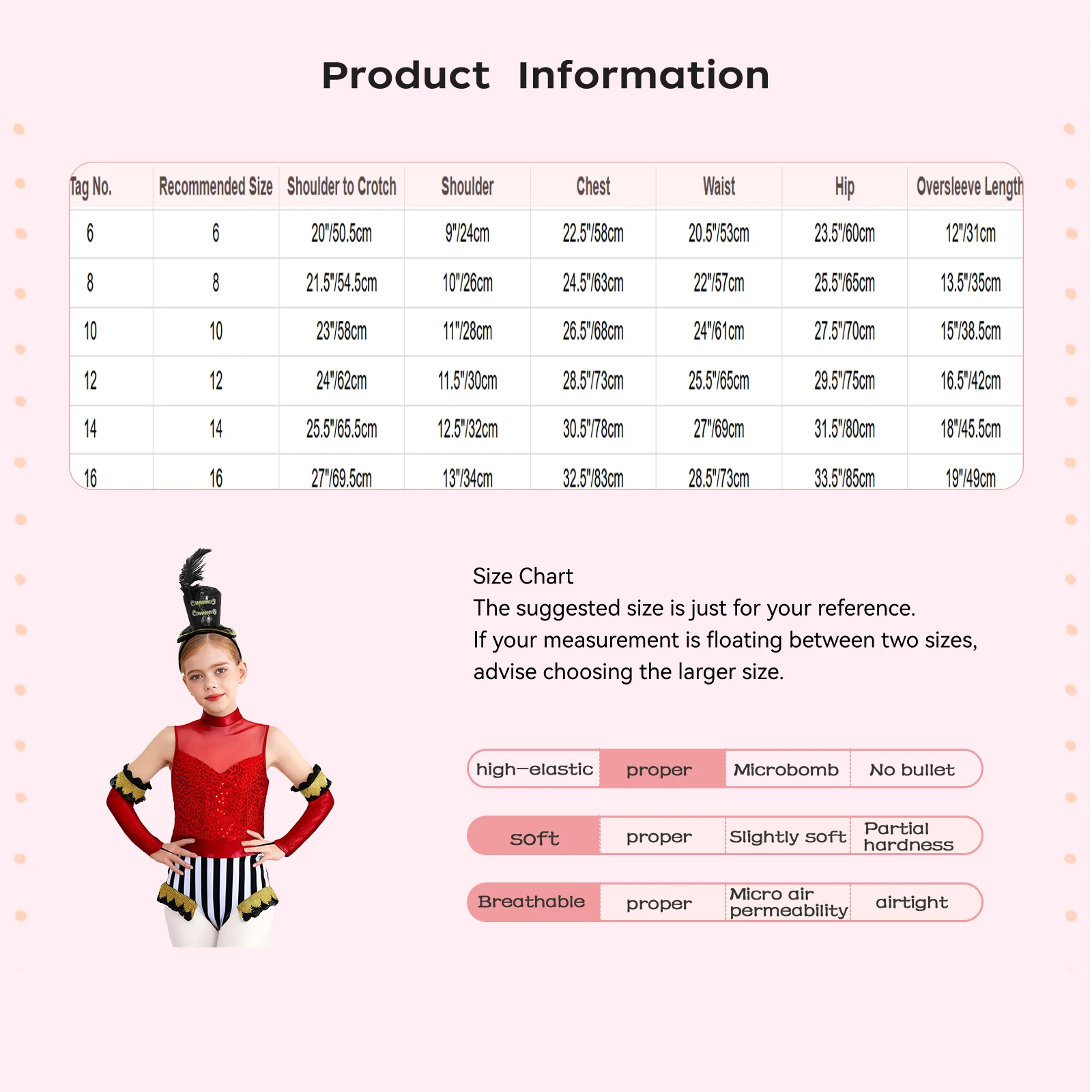 أطفال بنات أكمام الترتر ملابس رقص الجمباز مع الأكمام الطويلة هالوين كرنفال حفلة السيرك Ringmaster الساحر تأثيري حلي