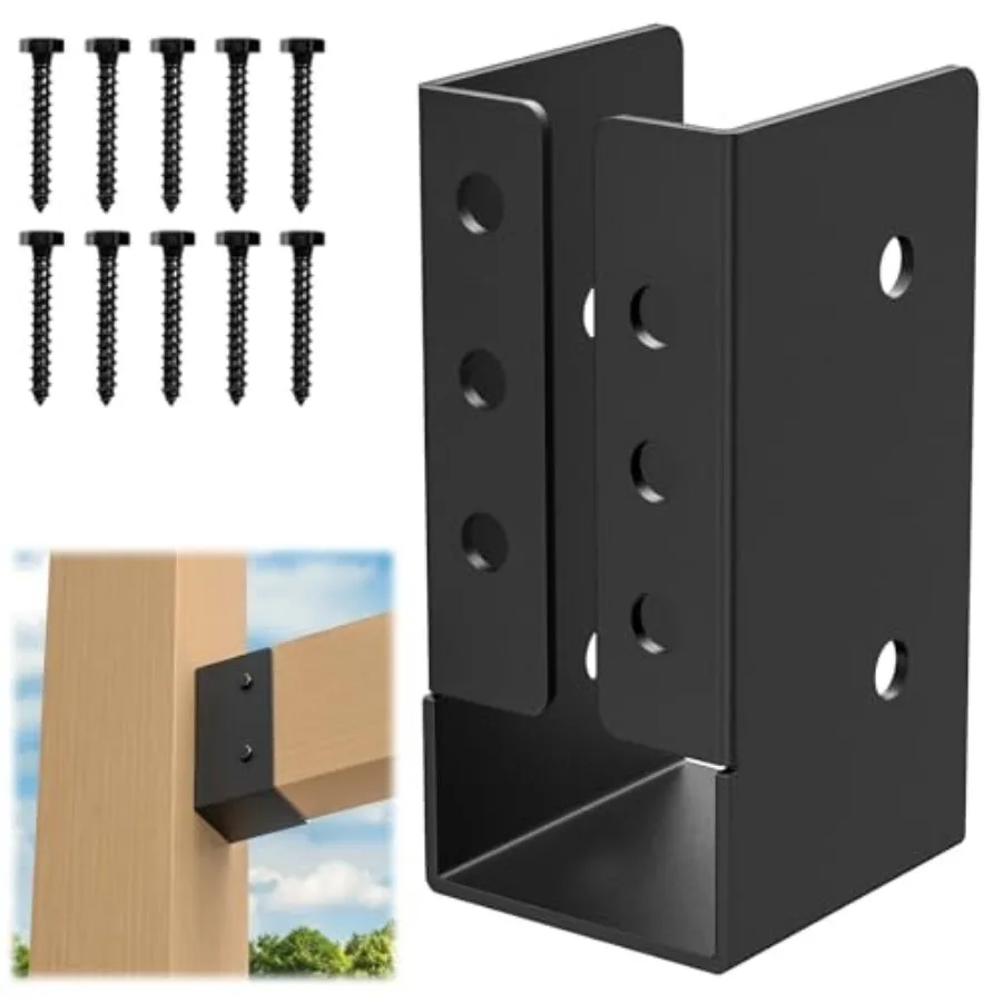 

Скрытый кронштейн для балок (12 шт.) 2x4 дюйма, для наружного скрытого крепления светильников на балки, с винтами, сталь Q235B, с порошковым покрытием