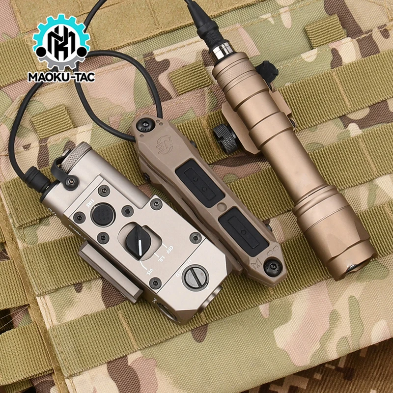 

CQBL Pointer Laser+M300/M600 SF Flashlight+Control Switch Red Dot/IR Laser/White Light Function Metal Set Airsoft Hunting Set