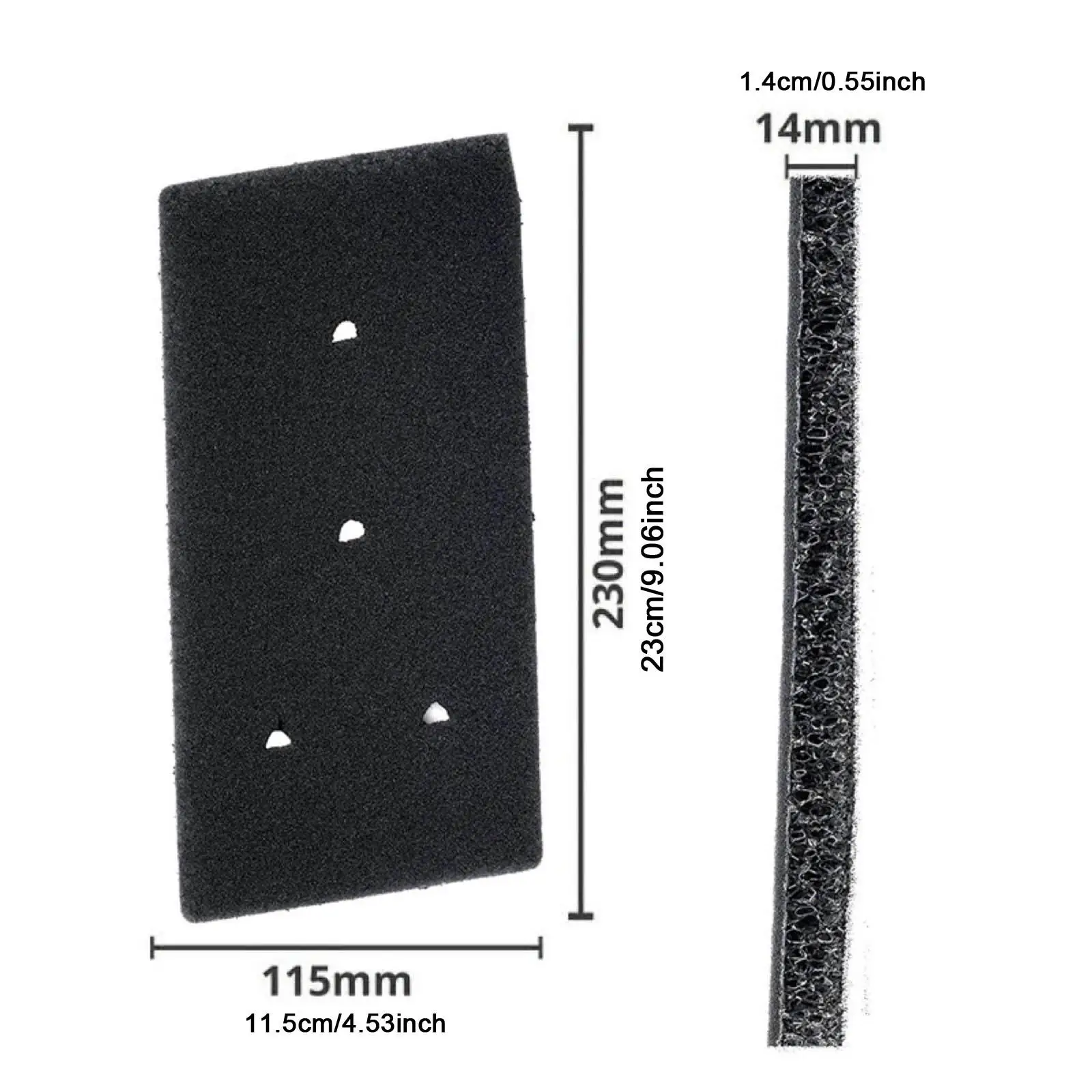 2Pcs 폼 스폰지 필터 교체 경량 다목적 쉬운 설치 세탁실 호텔 기숙사 홈용 건조기 액세서리