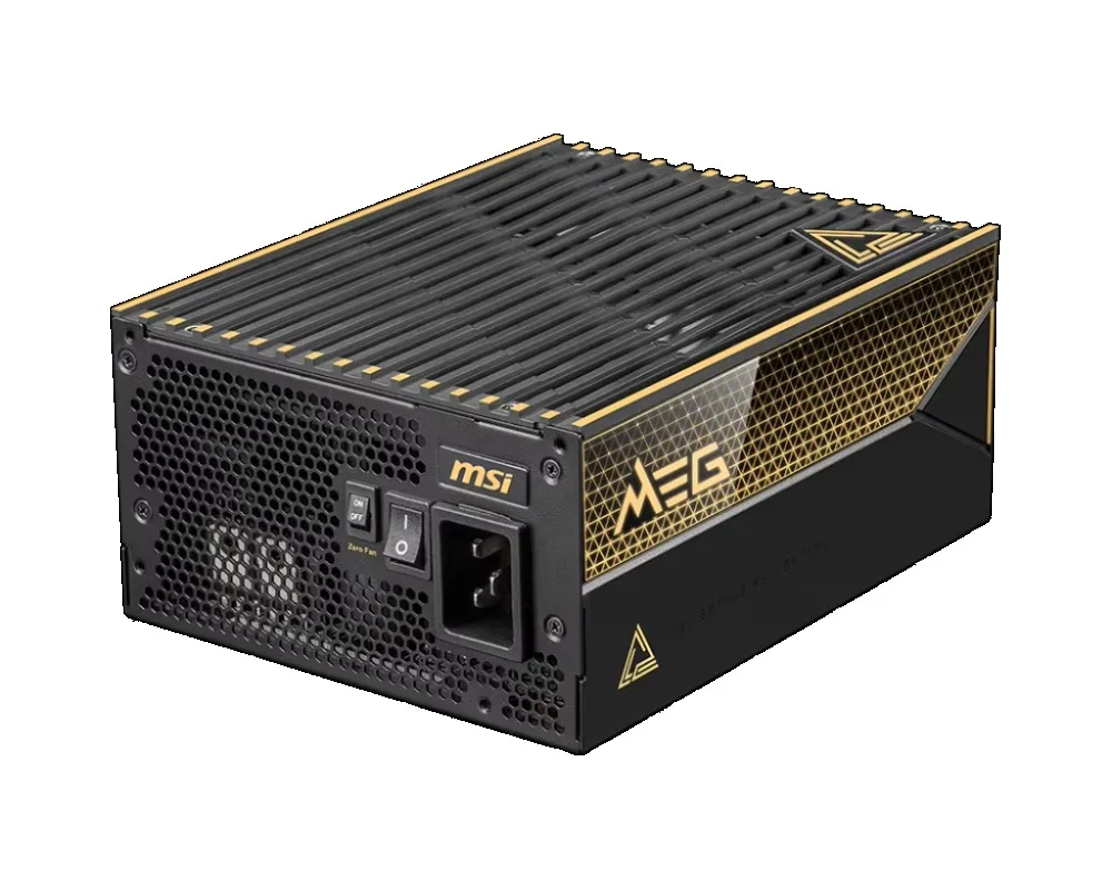 For MEG Ai1600T PCIE5 1600W Dual Native 12V Titanium for  Gaming PSU 2X6 Tri-certified for Desktop Supports RTX 5000 GPU