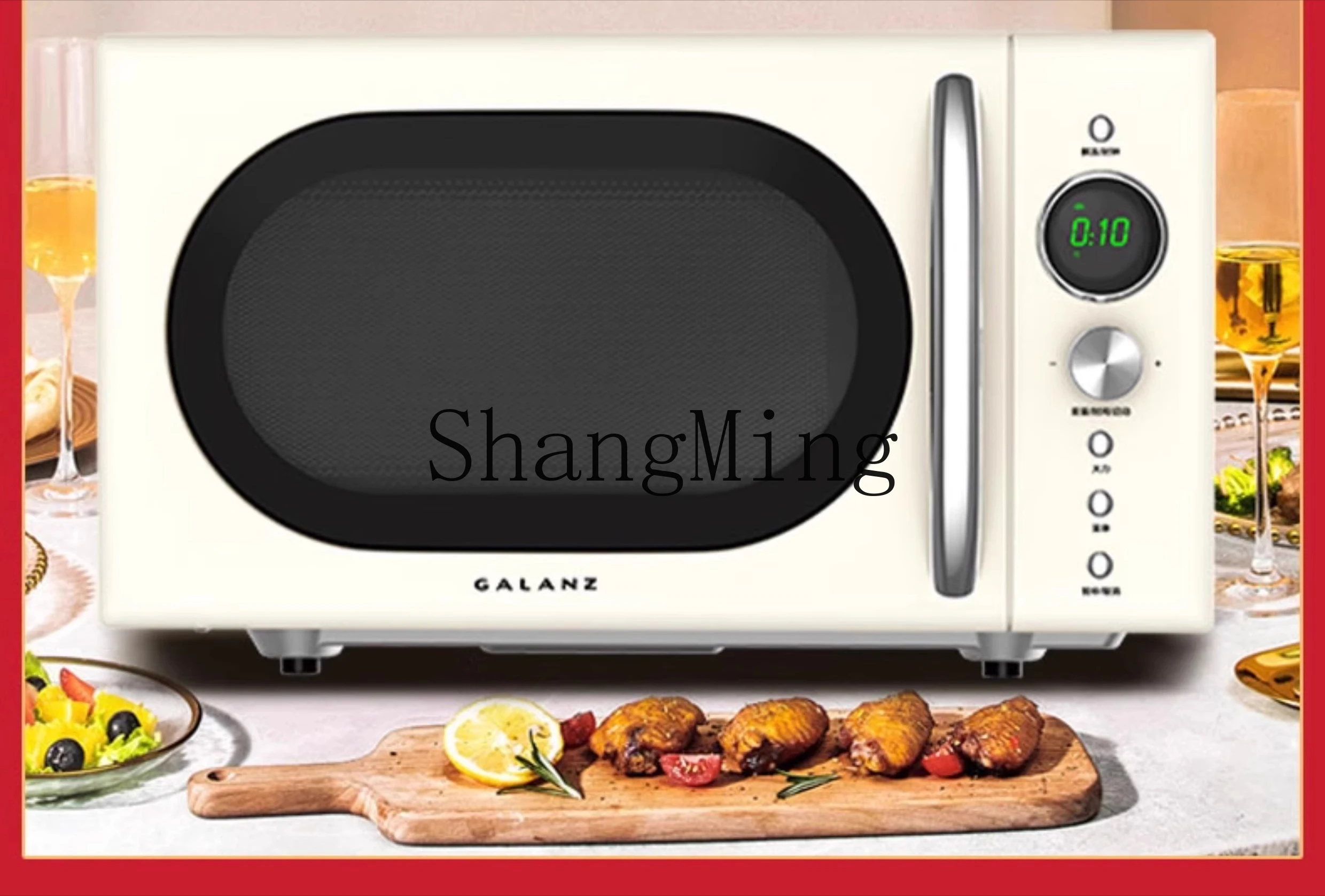 ZYY ретро-микроволновая печь, плоская, 20 литров, маленькая, мини-домашняя, умная микропаровая печь