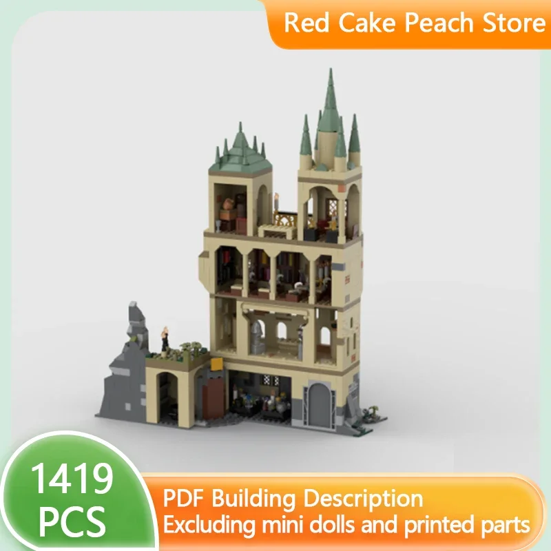 Magical Movie Model MOC Building Bricks Magical School Classroom Modular Technology Gifts Holiday Assemble Children Toys Suit