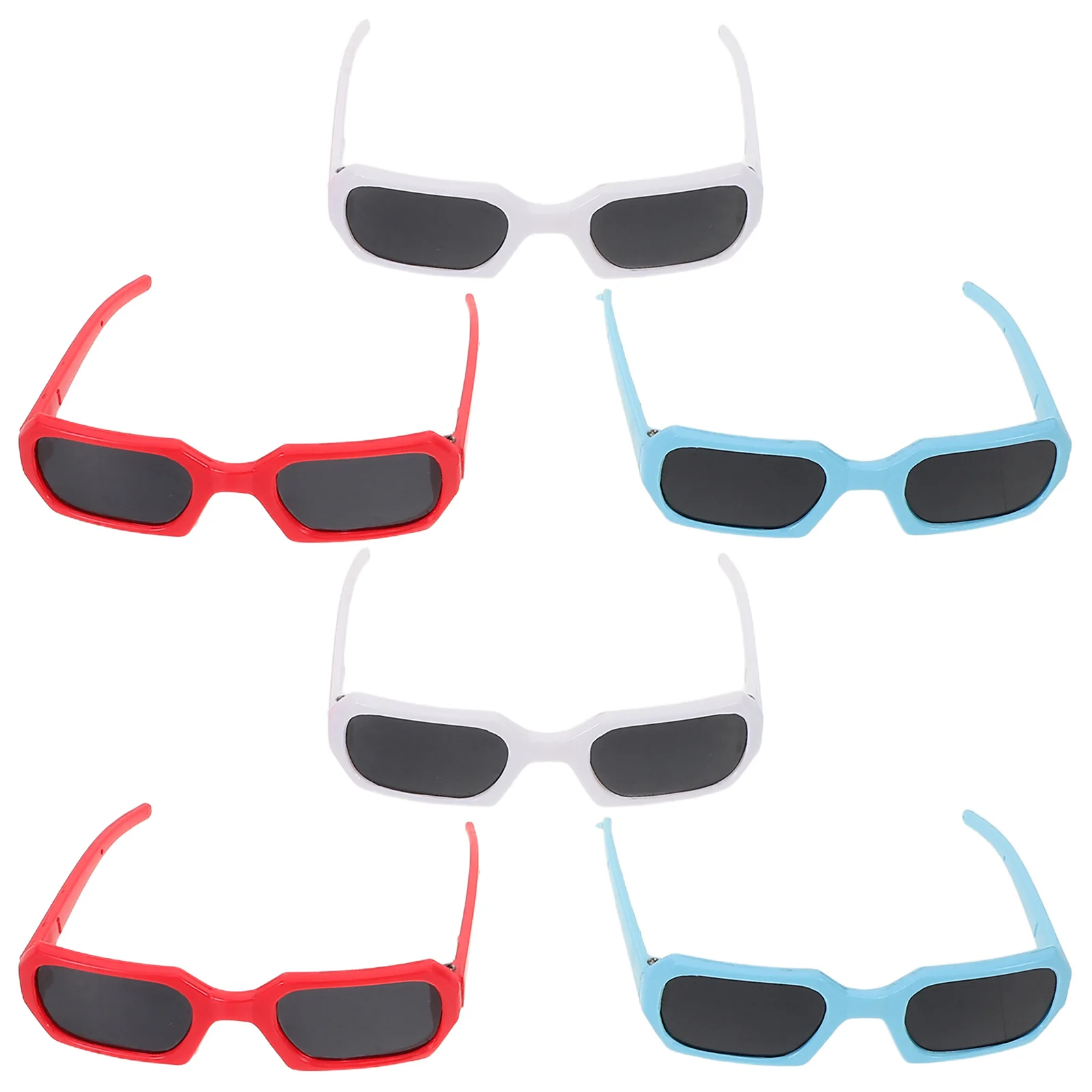 

6Pcs Stylish Mini Sunglasses Accessories for 18 Inch Girls Outdoor Summer Travel Dress Up Dollhouse Fashion Mini Eyeglasses