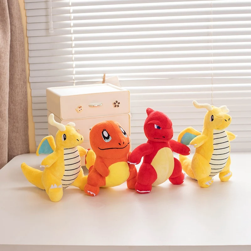 Peluches de Pokémon para niños, Pikachu, Dragonite, Charmander, Charmeleon, colección de pasatiempos, regalos de Navidad y cumpleaños