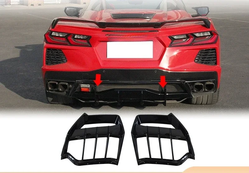 Задний спойлер (накладка на бампер) для Chevrolet Corvette C8 20-25, модифицированный