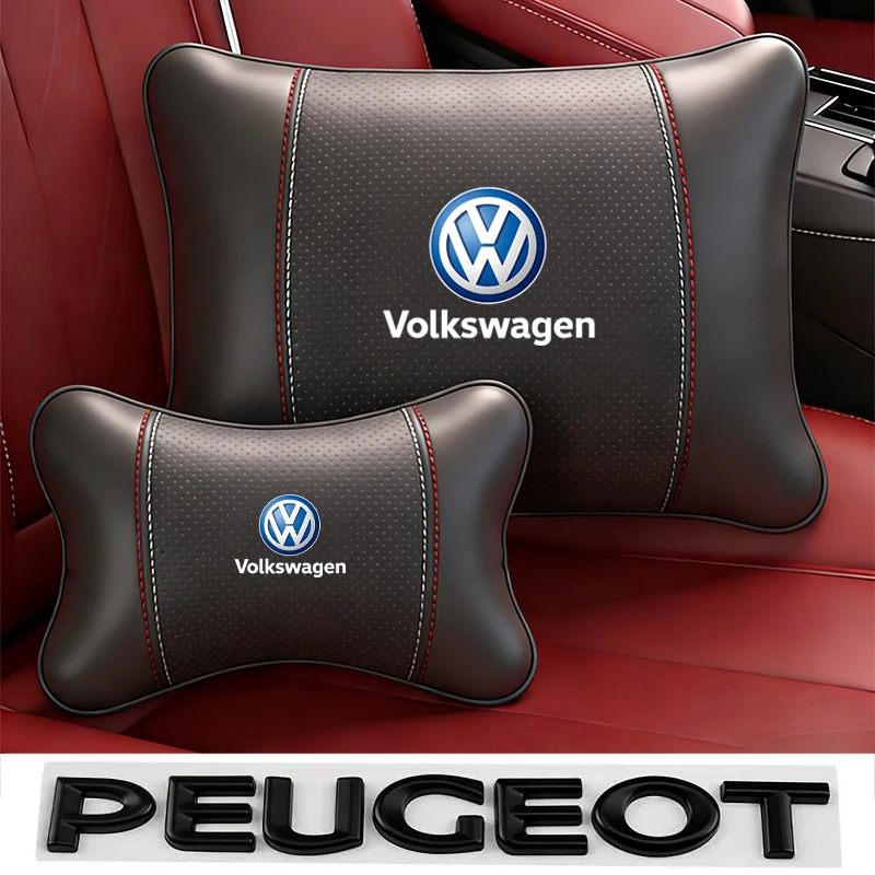 Auto-Schlüsselanhänger/Auto-Kopfstütze/Lendenwirbelstütze Auto-Nackenkissen Taillenkissen für VW GTI Polo Golf MK7 Passat B6 Tiguan Jetta T-ROC B8