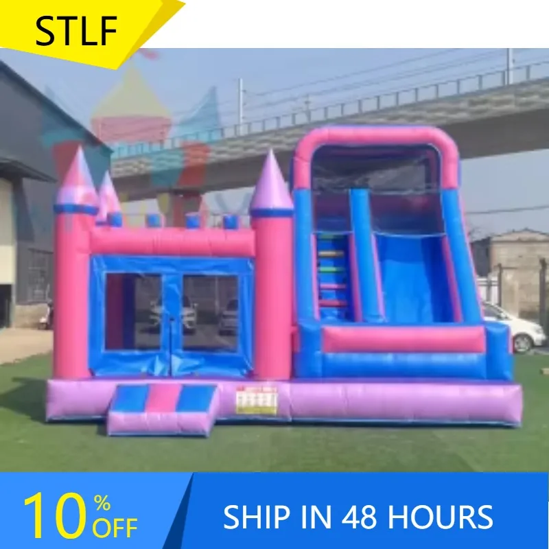 

STLFCustomizable 0.55MM PVC Commercial Inflatable Bouncer Castle Combo With Blower Accessory