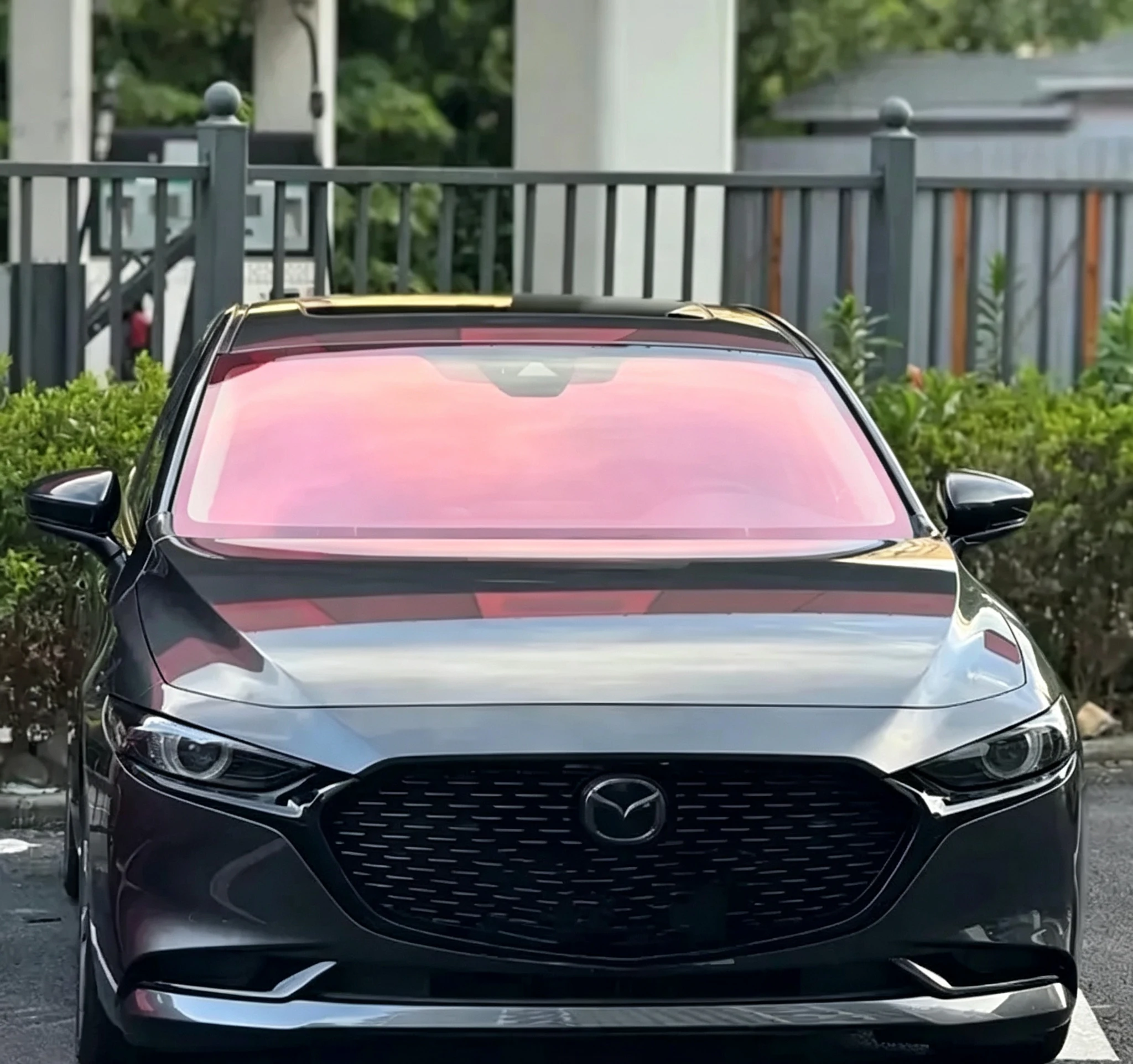 Ghost Rose Iridescent Color-Shift Car Window Film, Chameleon Windshield Tint, Anti-UV Decorative Solar Window Tint