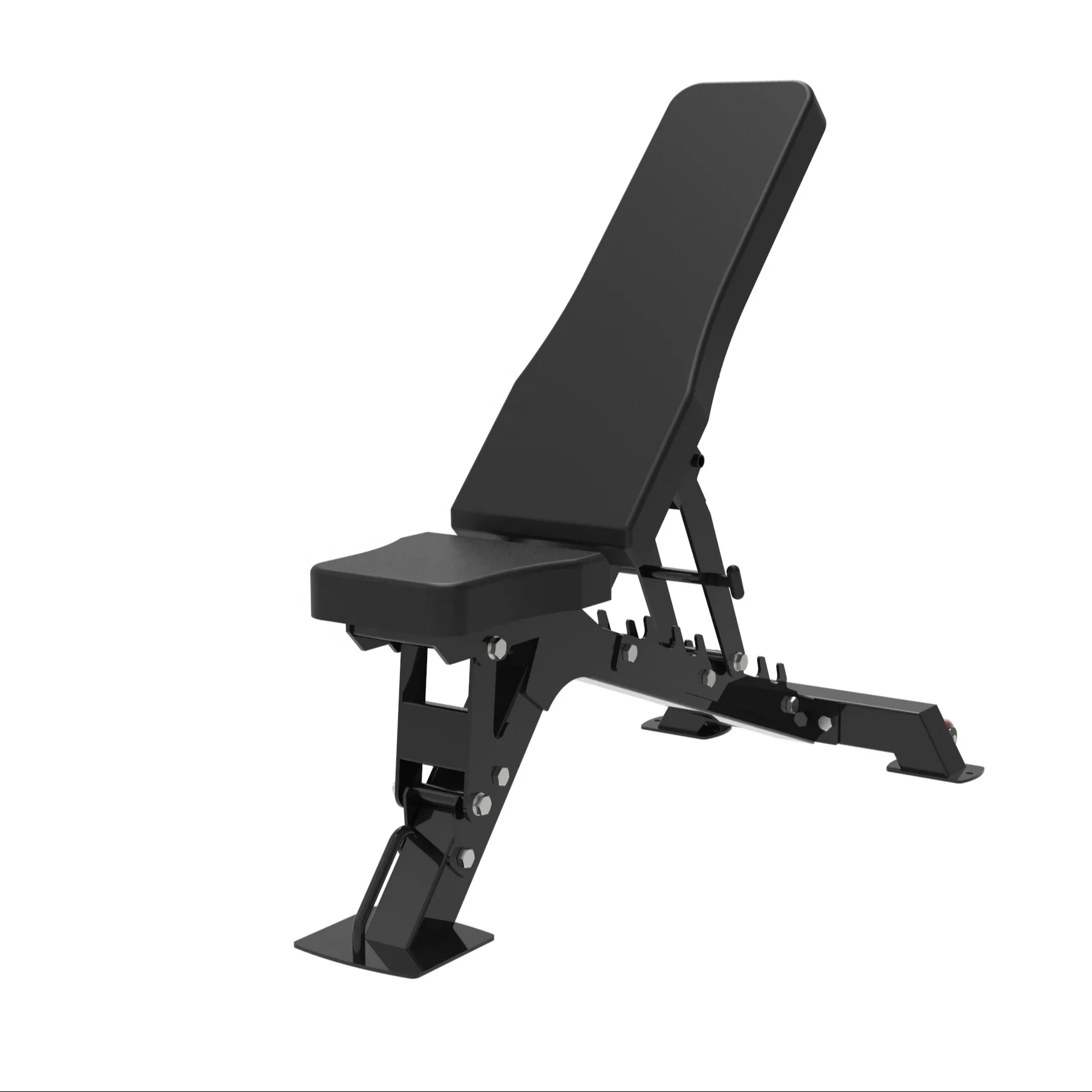 Unisex Home Gym Fitness Bench Commercial Grade Metal Foldable Adjustable Workout Bench for Weight Abdominal Press