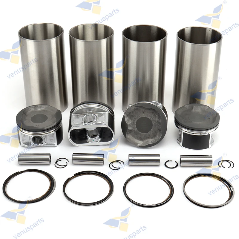 

2TR Piston + Cylinder Liner + Piston Rings 4-cylinders For Toyota 2TR-FE 2TRFE Overhaul Rebuild Kit Engine Parts STD