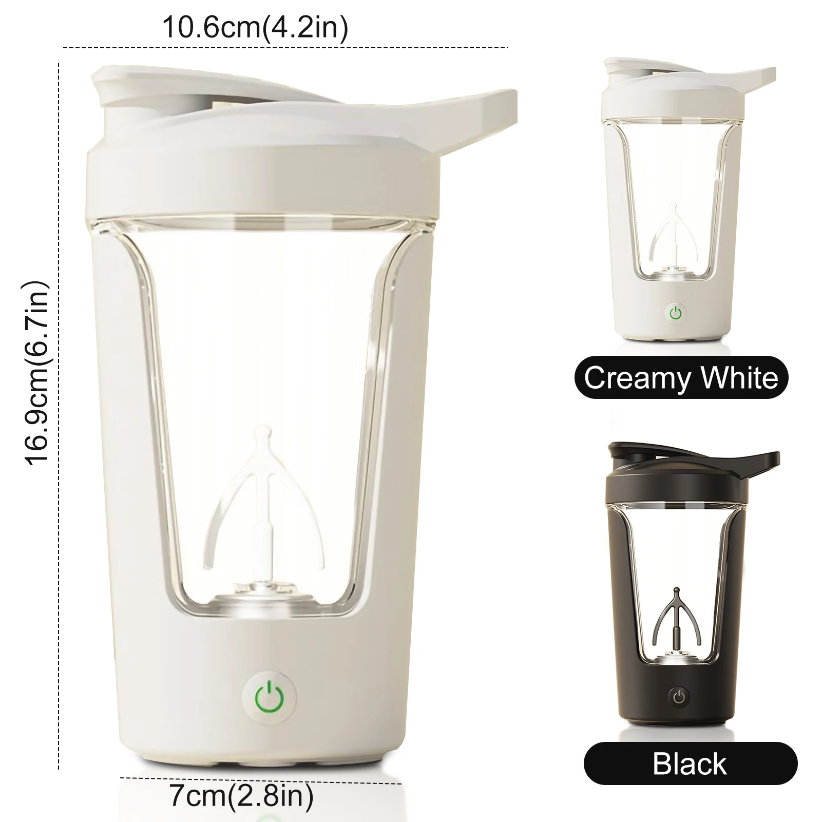 New Fully Automatic Stirring Cup Portable Whey Protein Shaker Bottle USB Rechargeable Electric Automatic Mixing Cups for Kitchen