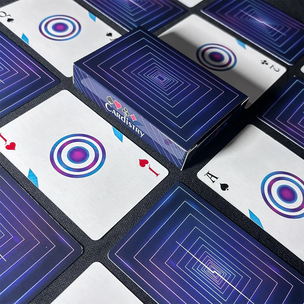 مجموعة إبداعية من أوراق اللعب المستقبلية بطاقات البوكر المقاومة للماء 55 قطعة سطح سحري من بطاقات لحفلات الألعاب والهدايا #5