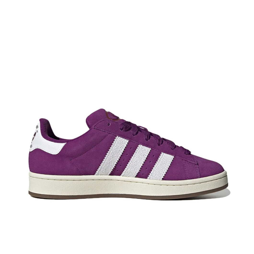 adidas originals CAMPUS 00s  Men's and women's non-slip wear-resistant casual low-top board shoes white-purple