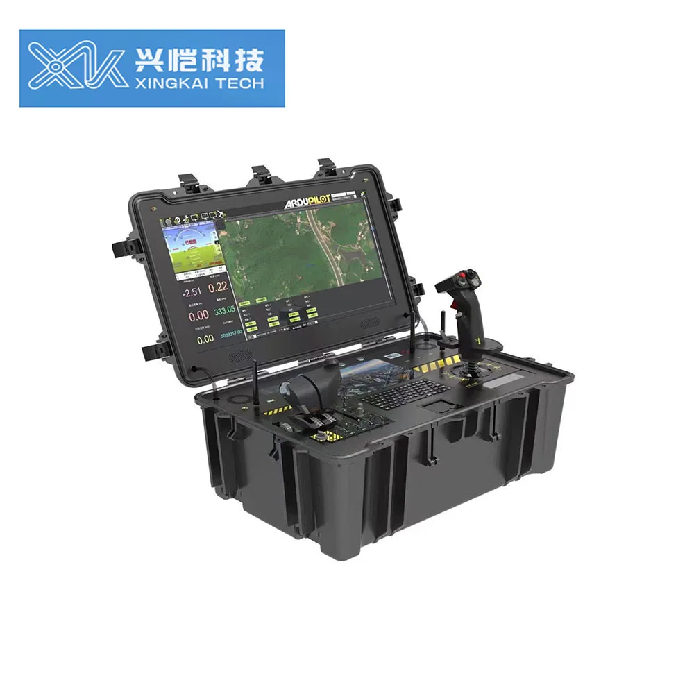 Portátil rc sistema de controle vídeo gcs para zangão uas uav à terra comandante rádio sistema controle remoto vídeo telemetria rc link