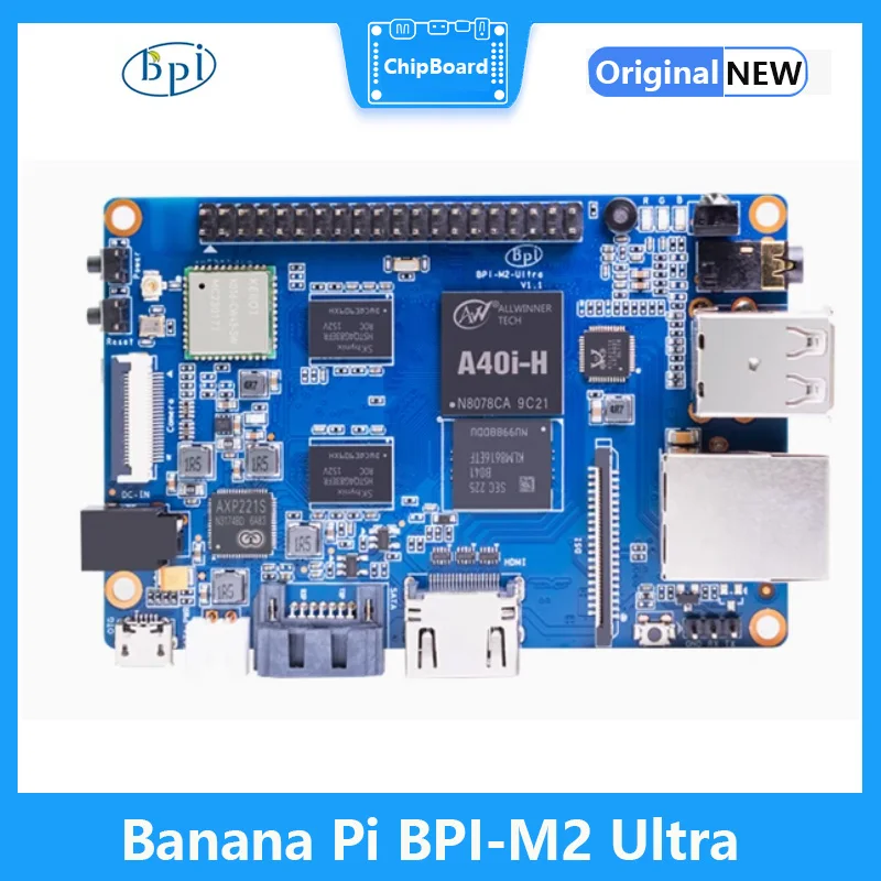 Banana Pi BPI-M2 Ultra Allwinner A40i 2GB DDR3 RAM 8GB eMMC On board wifi&BT Single Board Computer Support Linux Raspberry Pi