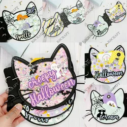 KSCRAFT Halloween Cat Mini Album fustelle stencil per fai da te Scrapbooking goffratura decorativa carte di carta fai da te