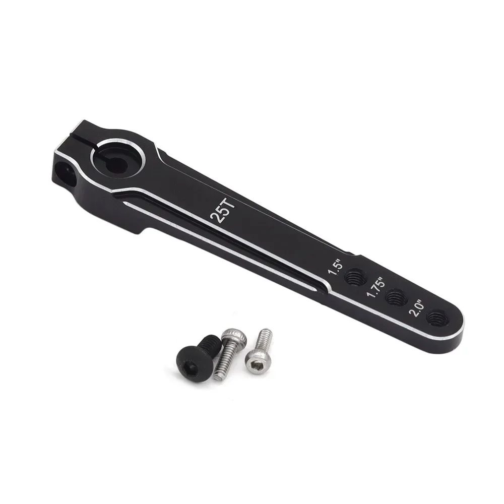 Aluminum 1.5'' 1.75'' 2.0 Inch 25T Extended Steering Servo Arm Horn M3 3 Hole For RC Car SCX10 RC Airplane Servo Swing Arm Parts