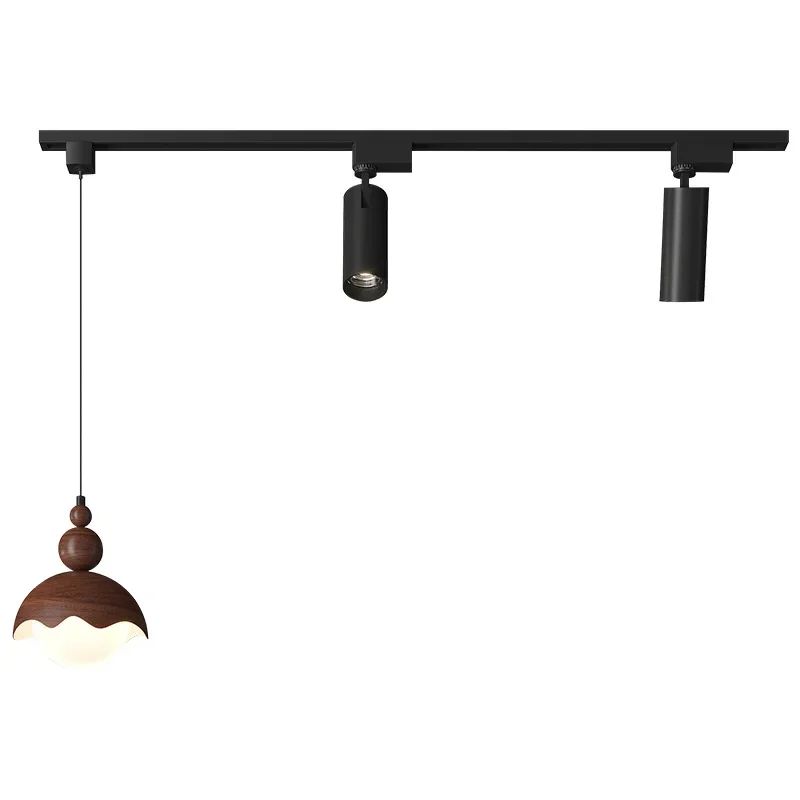 Walnut retro wabi-sabi wind B & B bar restaurant chandelier antique bedroom bedside chandelier