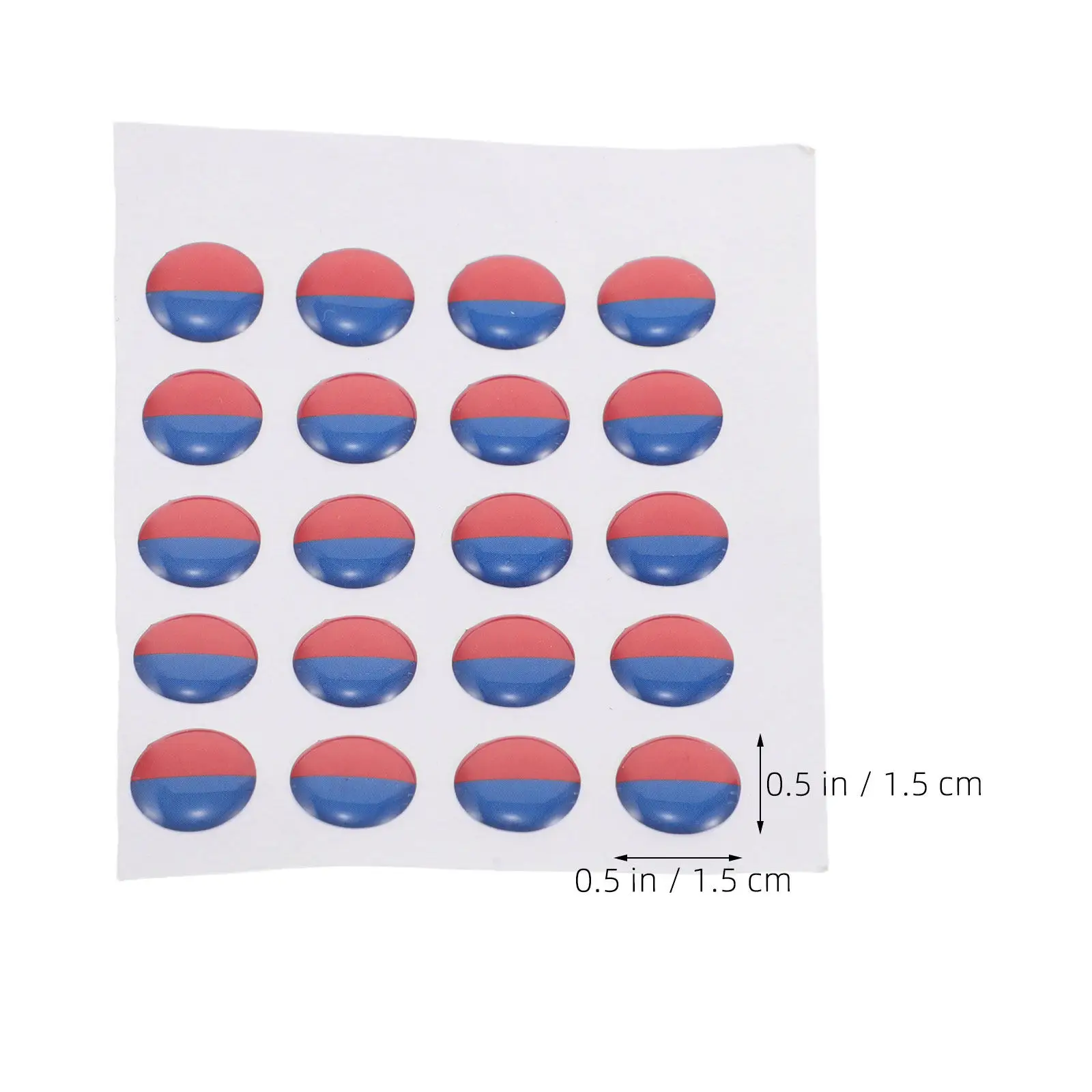 20Pcs Hot Cold Self-Adhesive Waterproof Epoxy Resin Sink Labels Red Blue Markers Faucet Identification Stickers Kitchen Bathroom