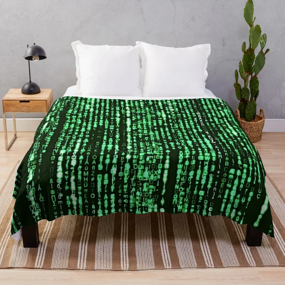 

The matrix code owns you Throw Blanket Cozy Microfiber Throw Blanket for Home Bedroom