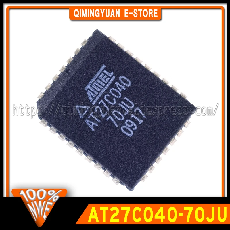 Piezas de 2 a 5 AT27C040-70JU, AT27C040, PLCC-32
