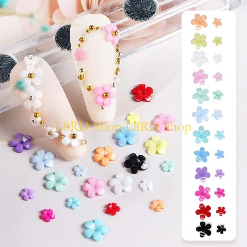 L8rd Flower Dair Dairms و Metal Caviar Beads ، Resinic Resin Flowers Design Gold Silver Ball Beads Learls