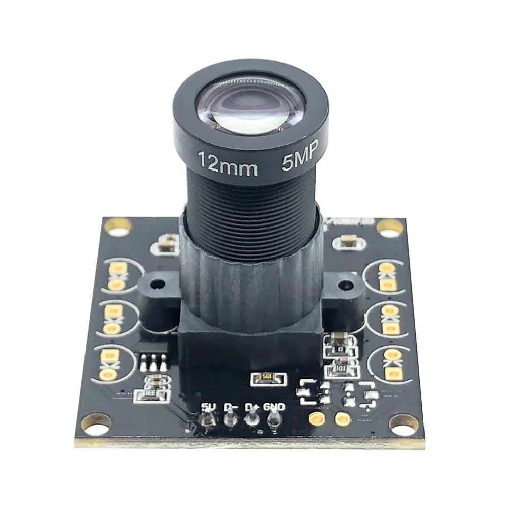 2MP 1920*1080P 5MP 25mm Lens MJPEG 30/60/120fps High Speed Mini CCTV Linux UVC Webcam USB Camera Module  Android Windows