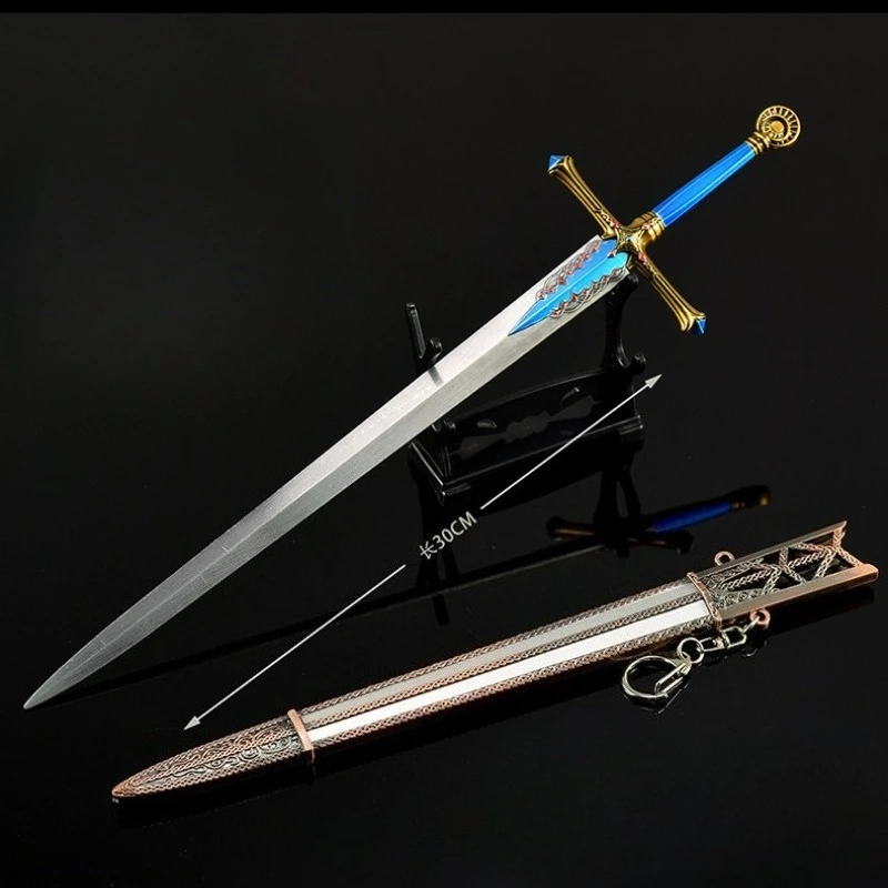 30CM/11.81in Eldenn Game Peripherals Knight of Kalia Sword with Sheath Toy Sword Model Cosplay Props Desktop Ornament Boy Gifts