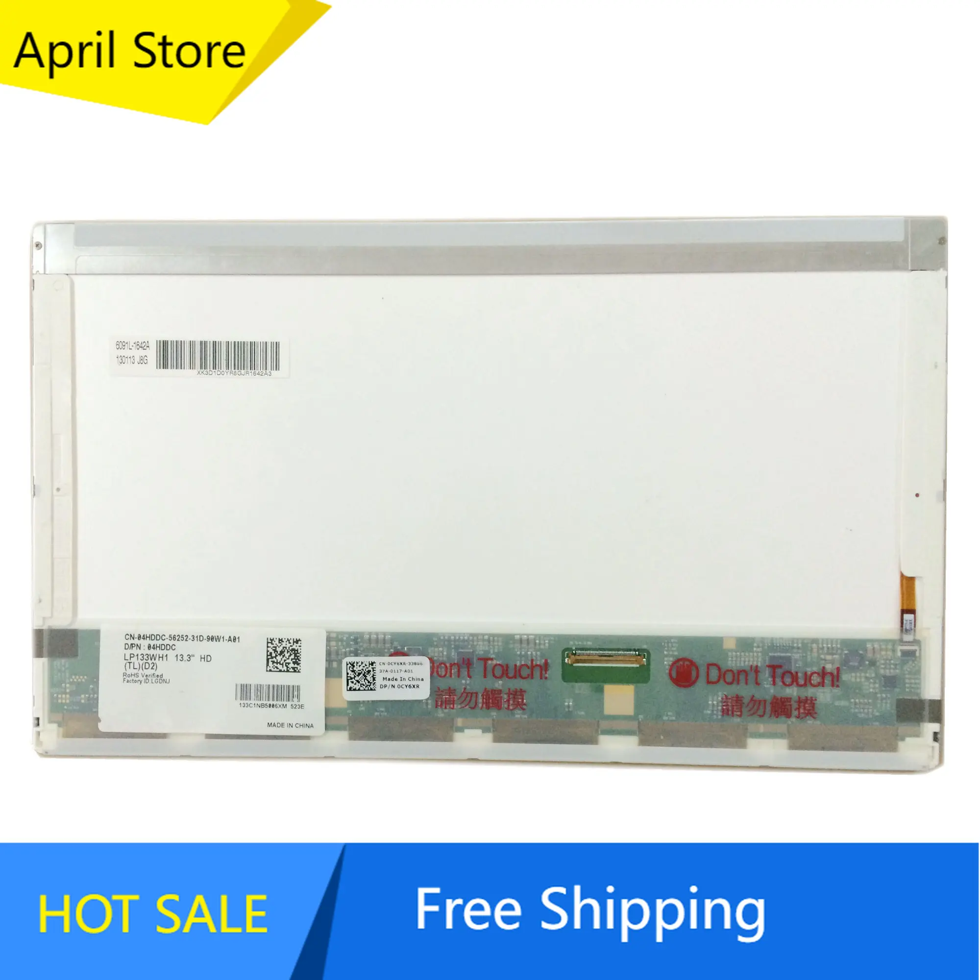 Frete grátis LP133WH1-TLD2 LP133WH1-TLA1 b133xw02 N133B6-L02 portátil tela lcd 1366*768 lvds 40 pinos