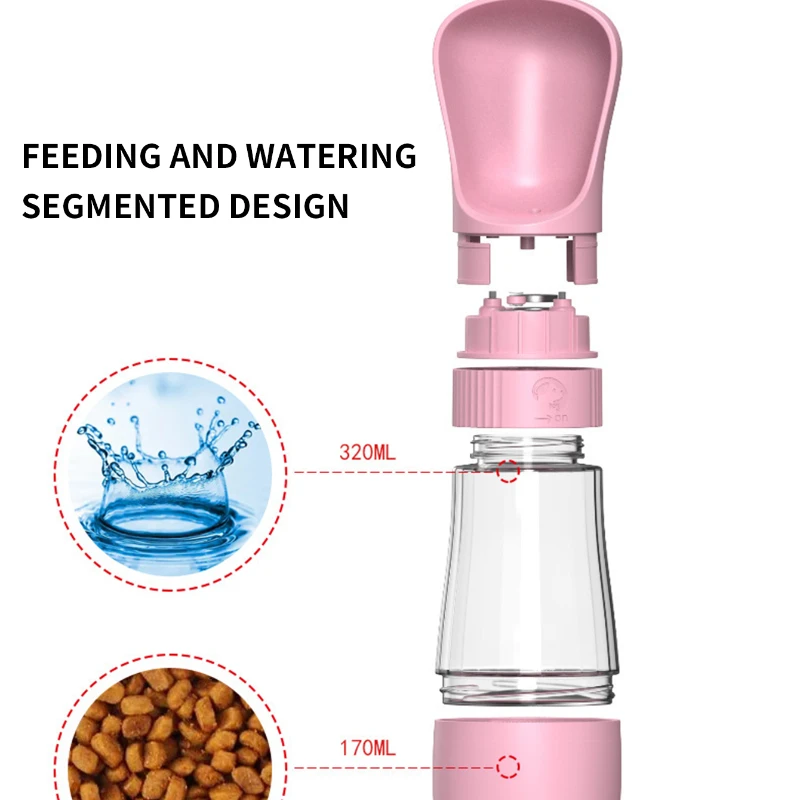 Dog Outdoor Water Cup, Portable Kettle, Pet Water Fountain, Water Feeding Capacity, Outdoor Dog Walking and Drinking Water Tumbl