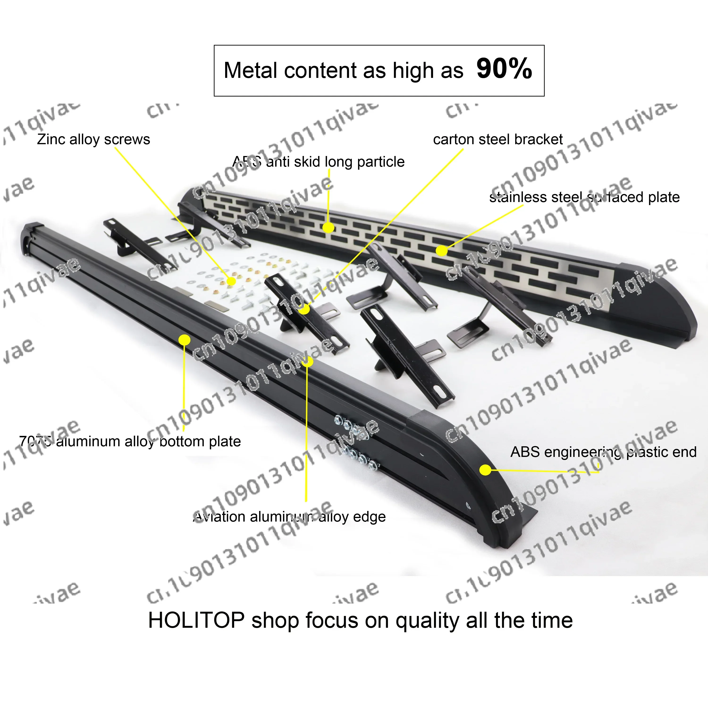 OEM الجانب خطوة nerf بار لوحة الجري لنيسان X-trail Rogue T33 2021 2022 2023 2024 ، نموذج الموضة ، تحميل 250 كجم ، ثقب الحفر المجاني