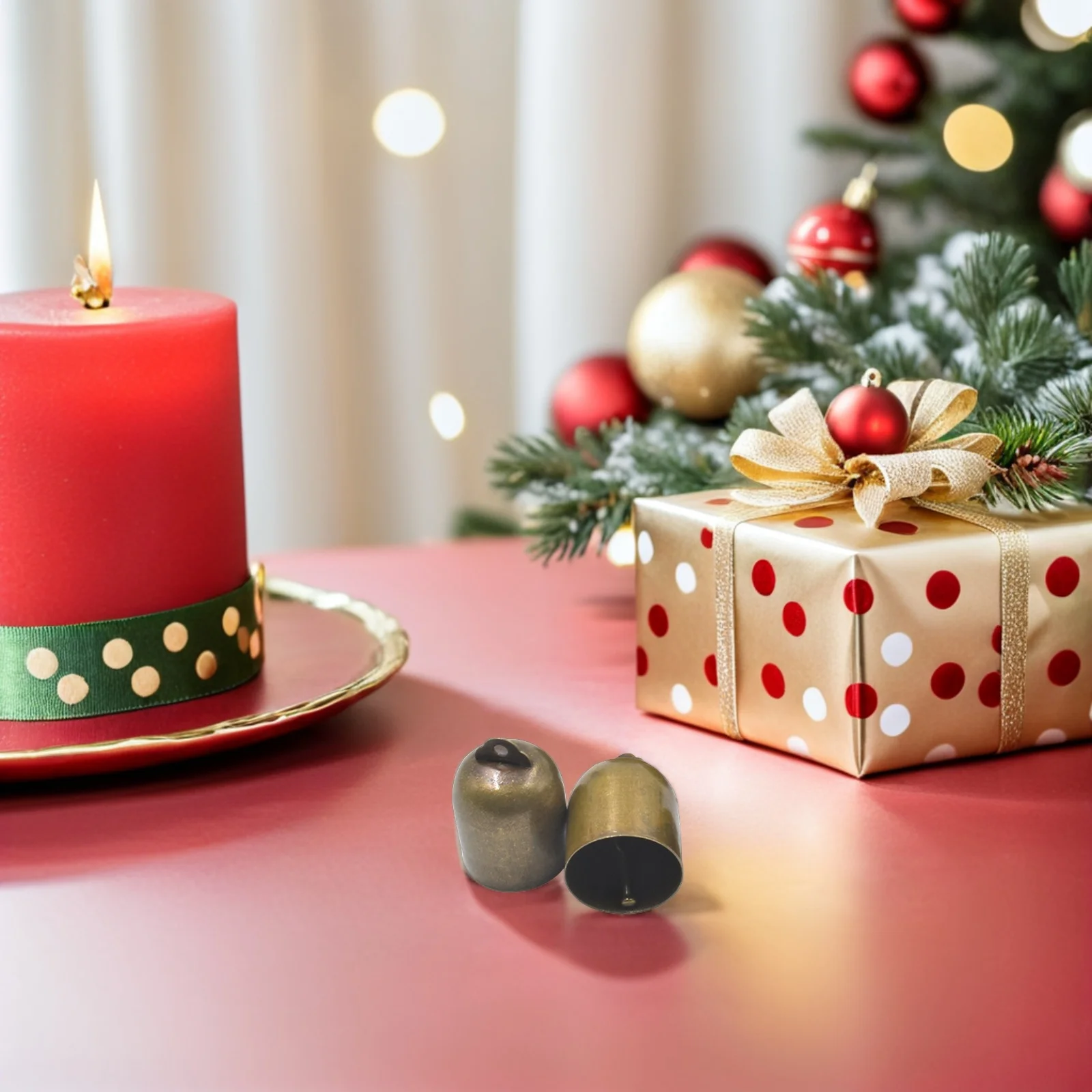 

20Pcs Decorative Brass Bells Vintage Hanging Bells for Tree Bell Pendant DIY Wind Chimes Metal Bell Ornaments Home Festive Decor