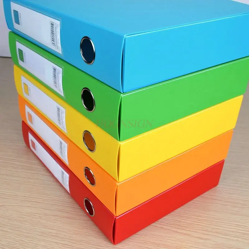 

1pcs Color file box, archive box, plastic file box, folder storage box, accounting voucher file box