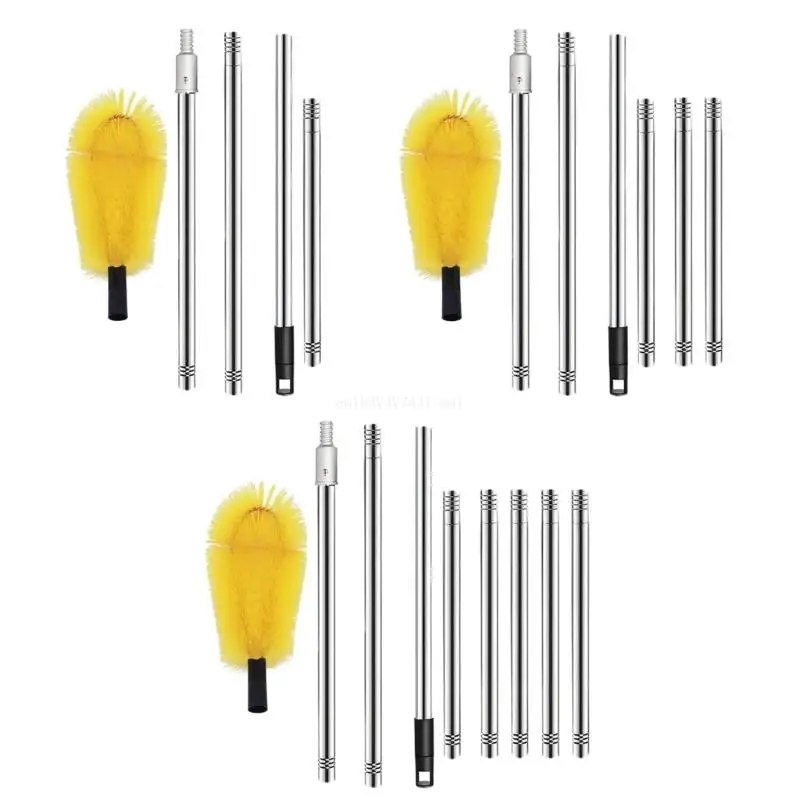 

Easy to Use Telescoping Gutter Cleaning Brush Tool Set Accessory for Safe Ground Level Drainage Maintenance Daily Use