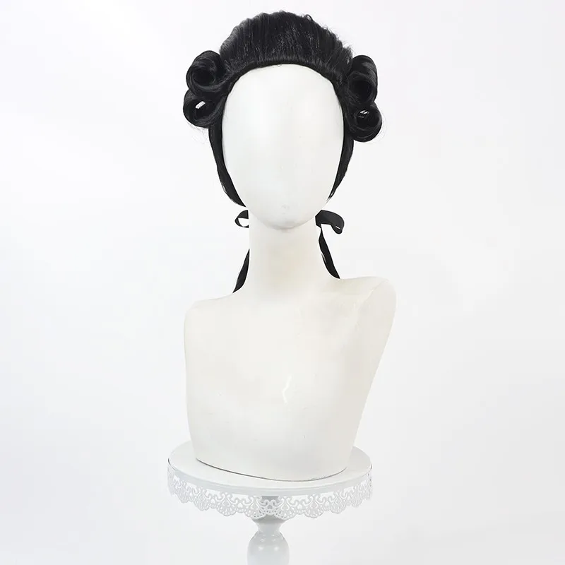 Perruque de cosplay pour hommes européens, spectacle de cour, juge, avocat, style Halloween, cadeau d'halloween