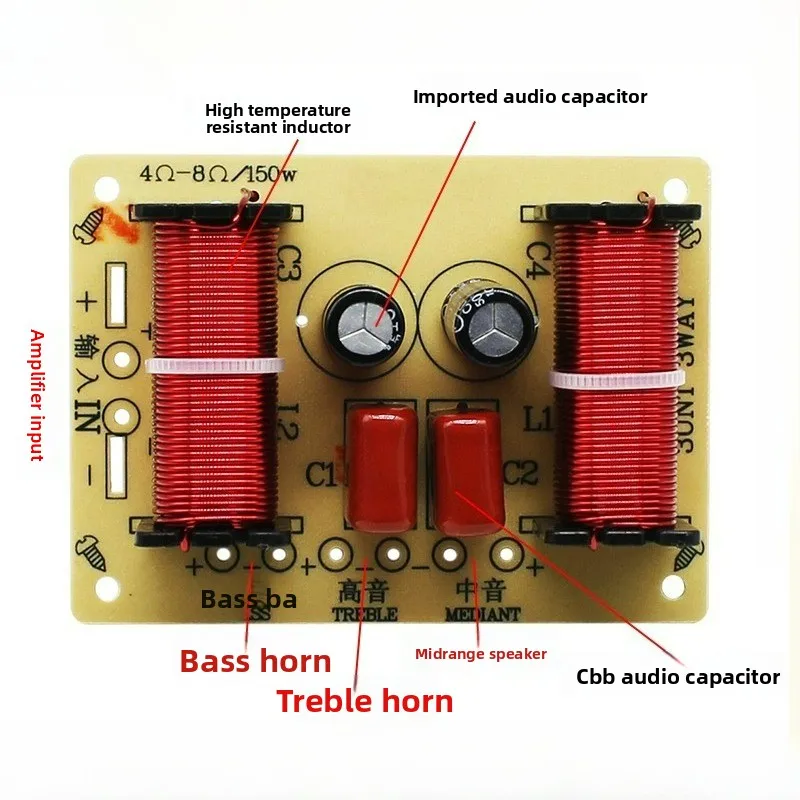 SOTAMIA 150W 3 웨이 크로스 오버 필터 트위터 미드 레인지 서브 우퍼 스피커 DIY HIFI 홈 시어터 오디오 수정 업그레이드