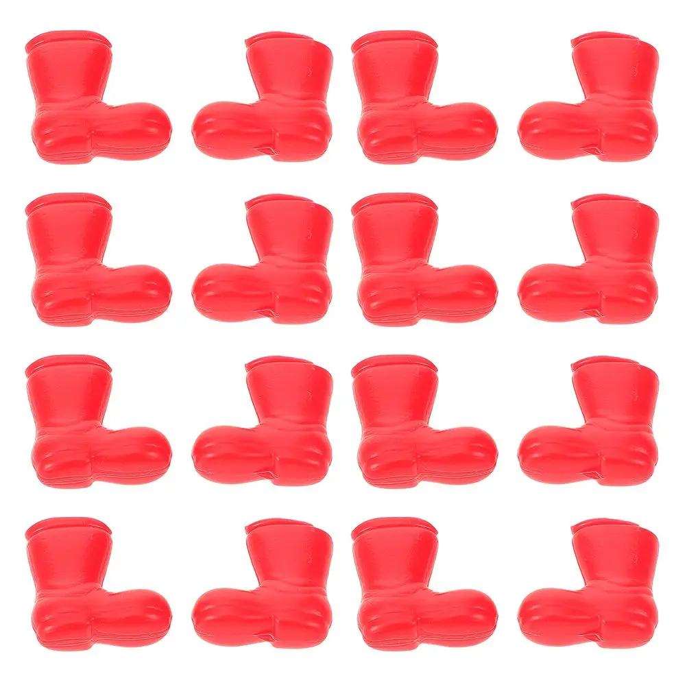 

100 Pcs Mini Christmas Ornaments Hanging Figurine Red Boots Decor Figurines Shoes Santa Claus Decorations Baby