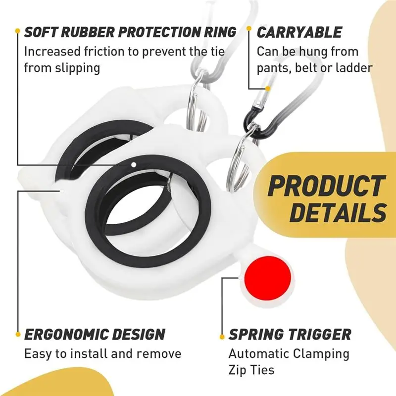 Happy New- Zip Tie Organizer Cable Tie Organizer Holder Glow In The Dark Strong Efficient Solution