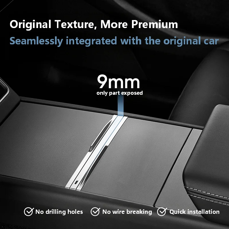 Central Control Docking Station for Tesla Model 3 Hihland/ Model Y Juniper 2026 AI Smart Fast Charging Hub phone charging cables
