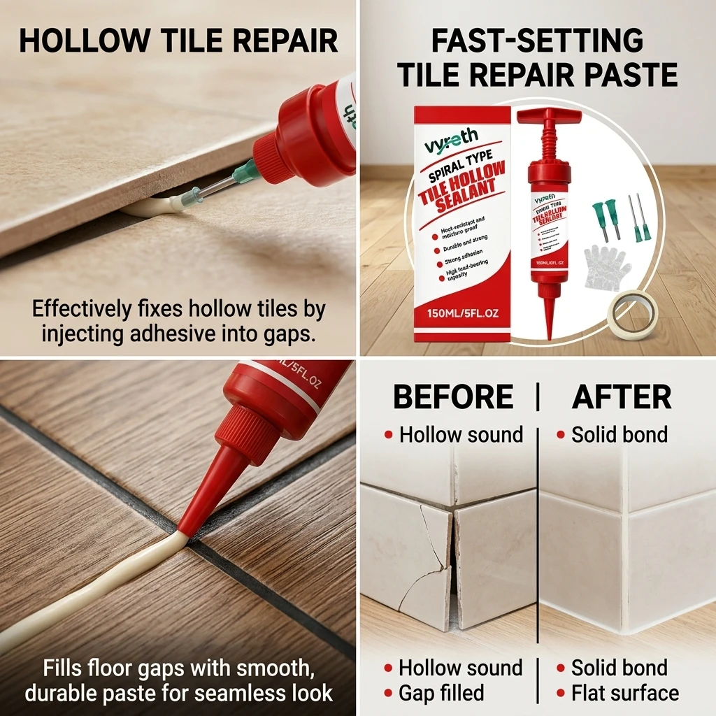 Bathroom Tile Repair Adhesive Gap Filling Glue Quick Dry Sealant for Wall Floor Ceramic Marble Maintenance Kit Durable