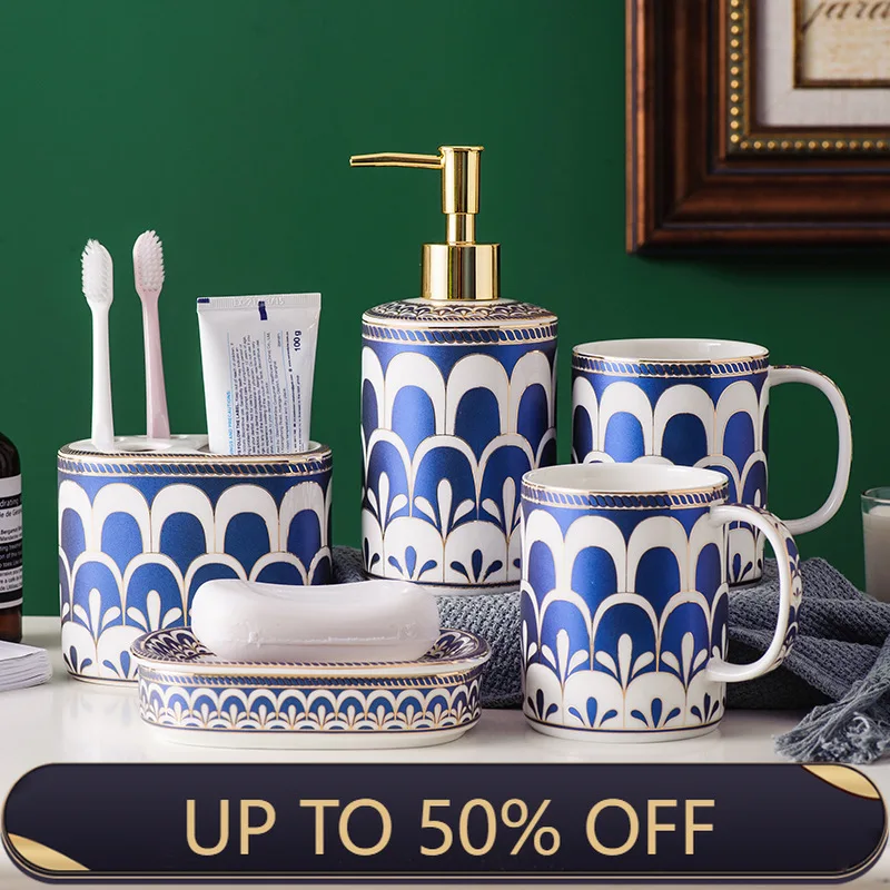 ceramic-bathroom-wash-five-piece-set-ceramic-mouthwash-cup-bathroom-supplies-bathroom-accessories-soap-dispenser-cup-dispenser