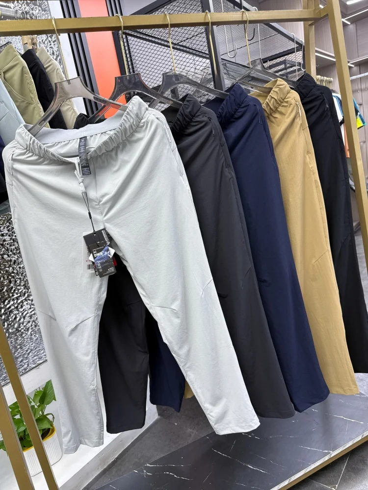 Ultra-Light Qui-Dry Waterproof High-Elastic Breathable Spring Summer Men's Split Casual Pants Pampa& Straight Leg Zipper