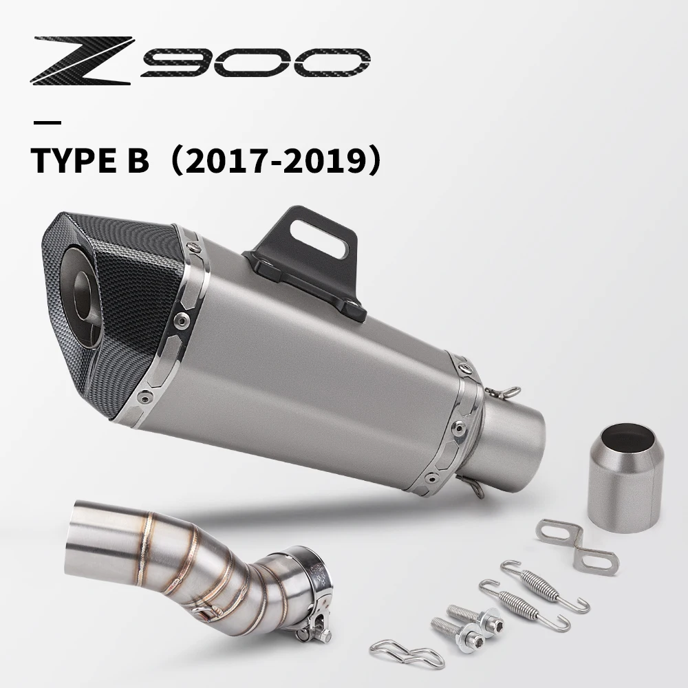 

For z900 2017-2019 51mm exhaust Middle Pipe z900 Motorcycle exhaust system exhaust pipe Modify motorcycle accessories