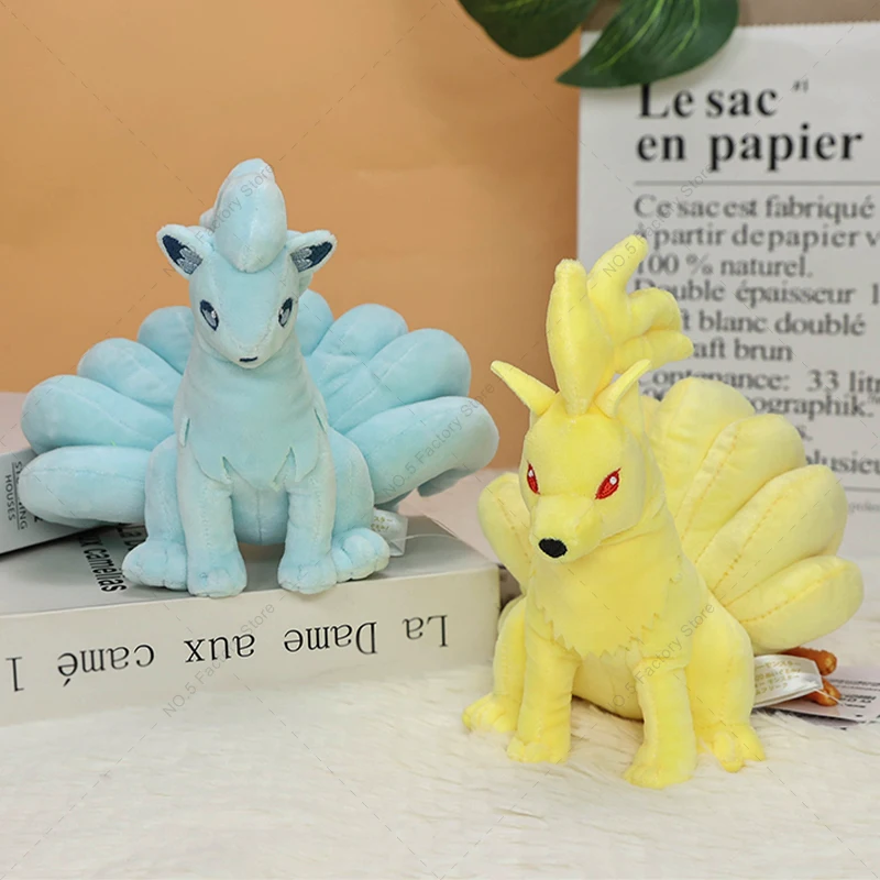 

Alolan Ninetales Plush Toys Pokemon Vulpix Evolve Ninetales Collection Stuffed Toy Doll Children Kids Toys Gifts