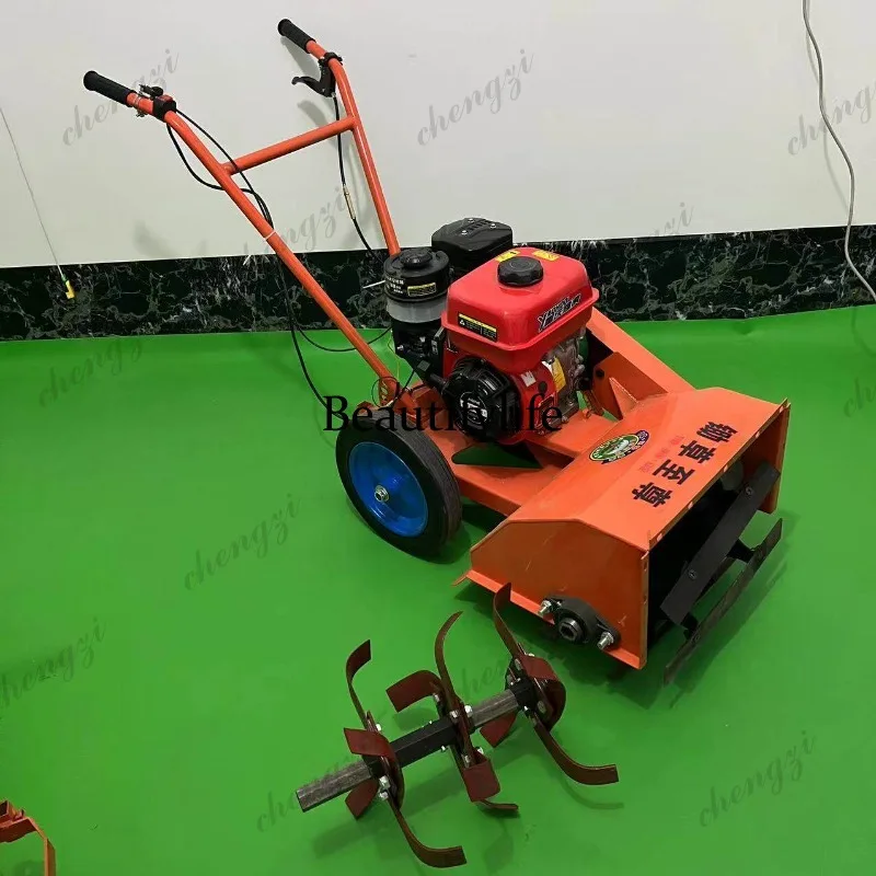 Multi Function Tiller Cultivator Small Home Use For Weeding Digging Furrow Loosening Soil Agricultural Farming