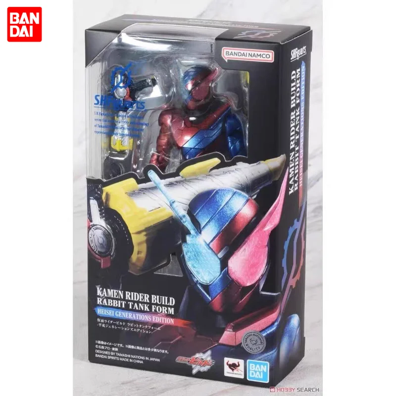 Bandai SHF Kamen Rider Build Rabbit Tank Basic Form Heisei Generations Modelo Anime Figura de Brinquedo Colecionável em Estoque